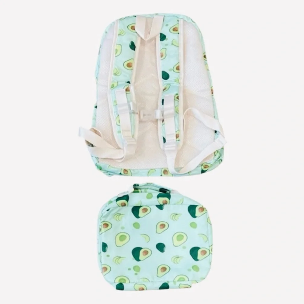 Avocado Backpack And Lunch Box Set